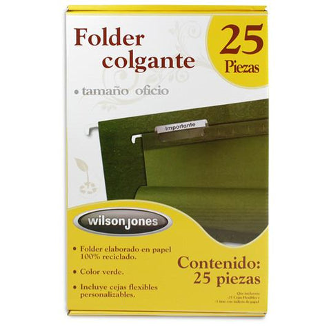 Fólder Colgante Wilson Jones Oficio C/25